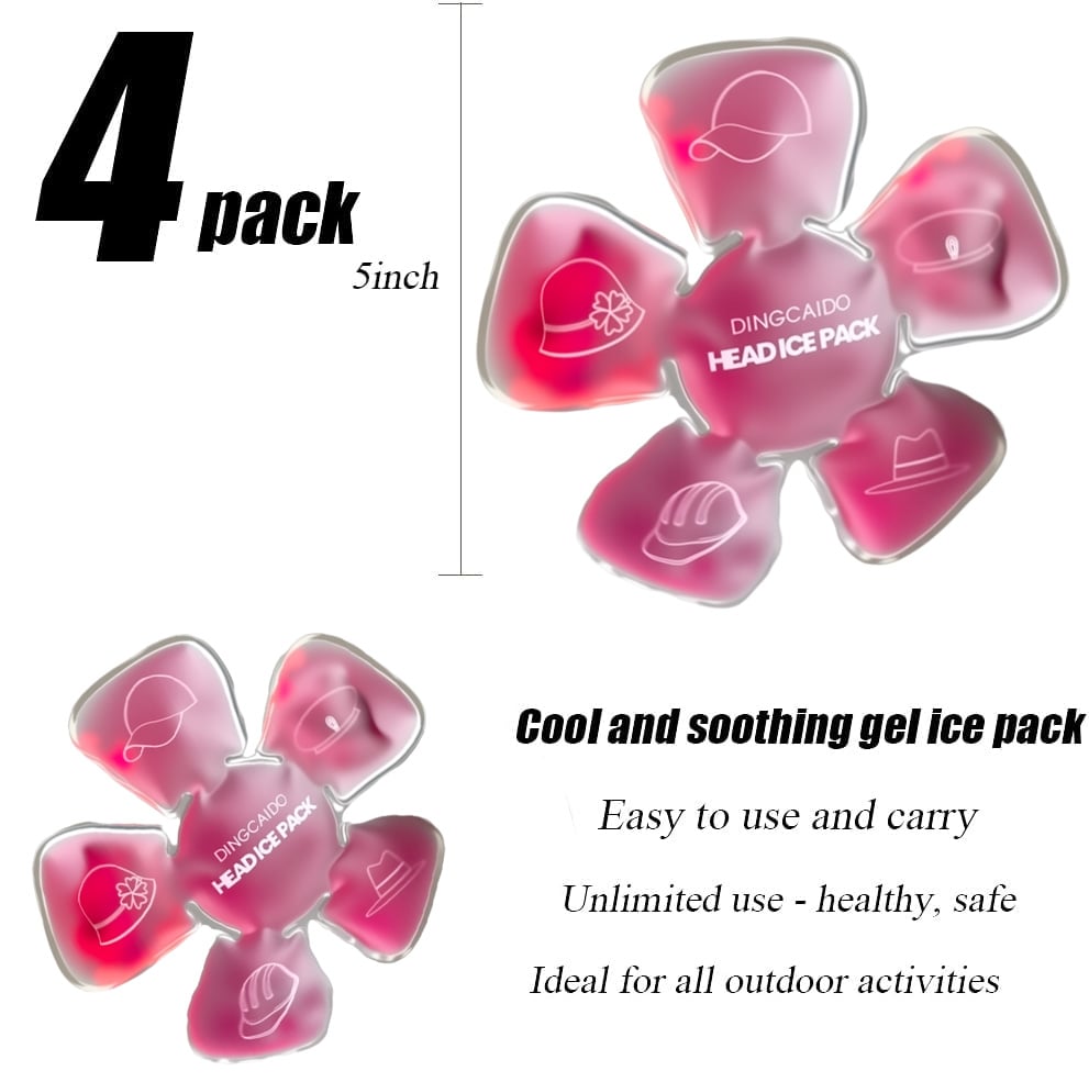 🔥LAST DAY 50% OFF - Head Ice Pack for Migraine & Sinus Relief – Hot & Cold Therapy Gel Pads (4 Count)