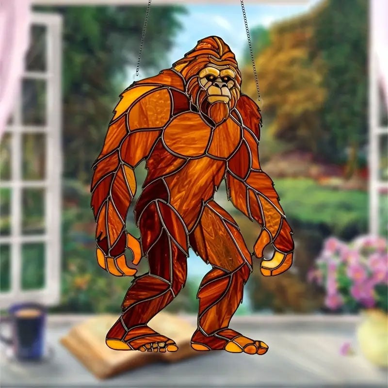 🔥Large Sasquatch Yeti Suncatcher Hanging Window Decoration