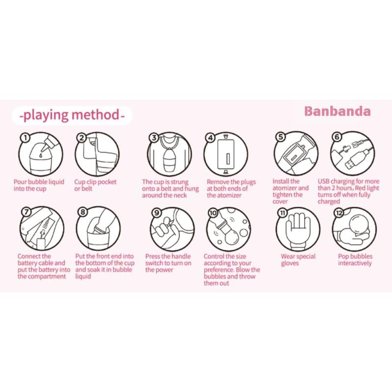 Elastic Bubble Fog Wand