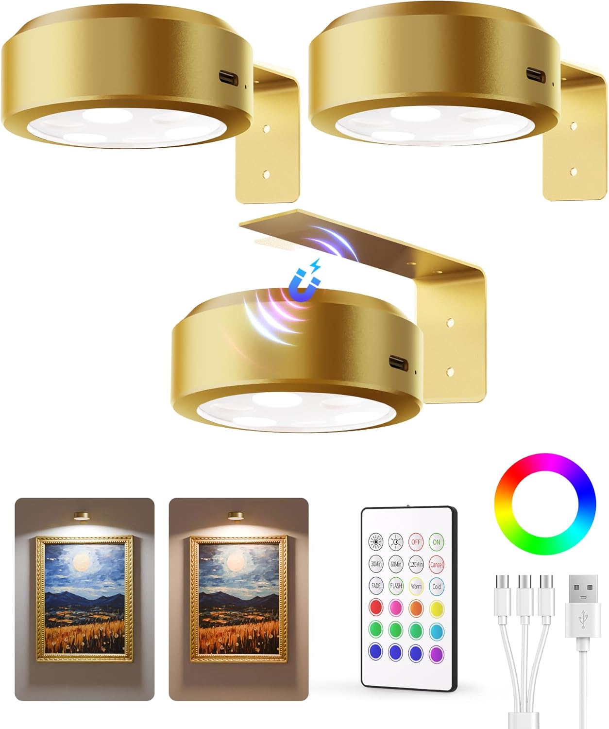 Lastday Promotiom 49% OFF - Magnetic Picture Lights for Wall