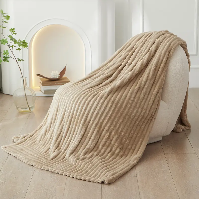 Double-sided Luxurious Faux Rabbit Fur Throw Blanket