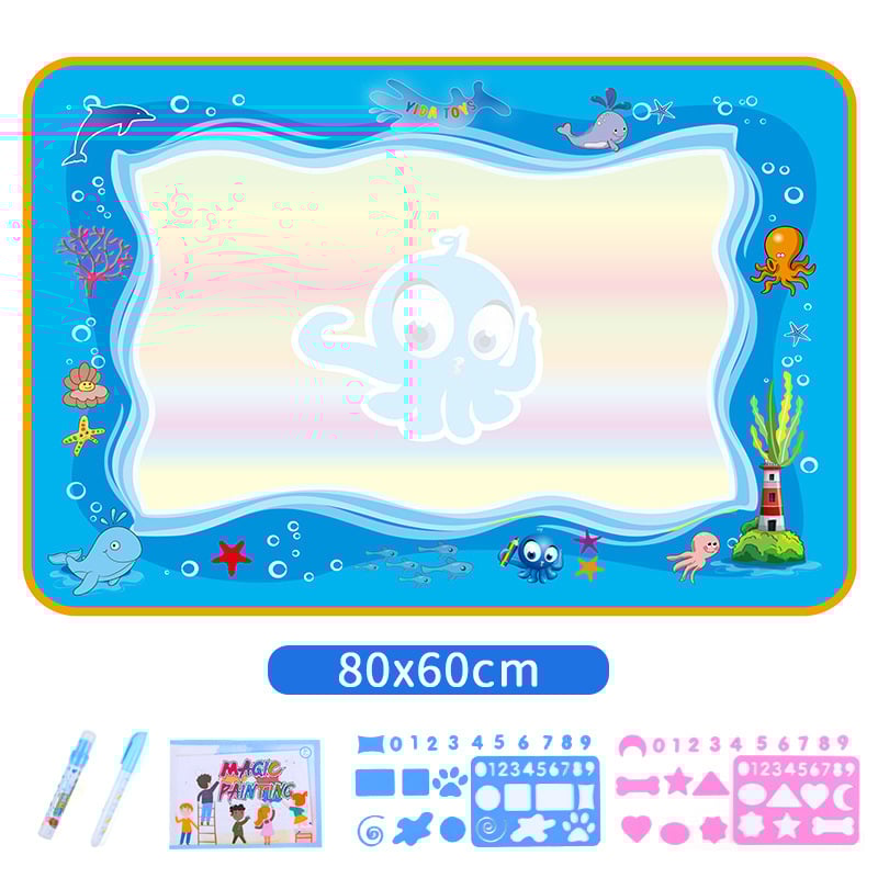 🎁Water Doodle Mat ,Aqua Painting Drawing Mat Mess Free Learning Toy Mat