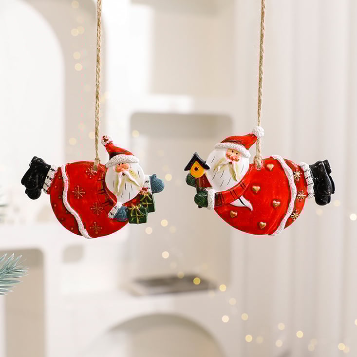 🎅⛄Hand-Painted Resin Christmas Ornaments🎄