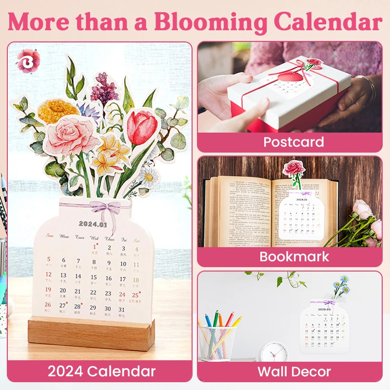 BloomyLog - 2024 Bloomy Flower Calendar - 70% SALE OFF TODAY