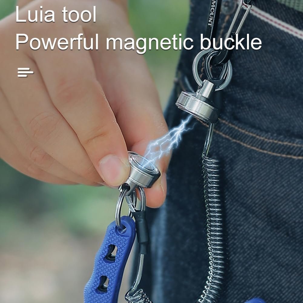 Outdoor stainless steel magnetic keychain