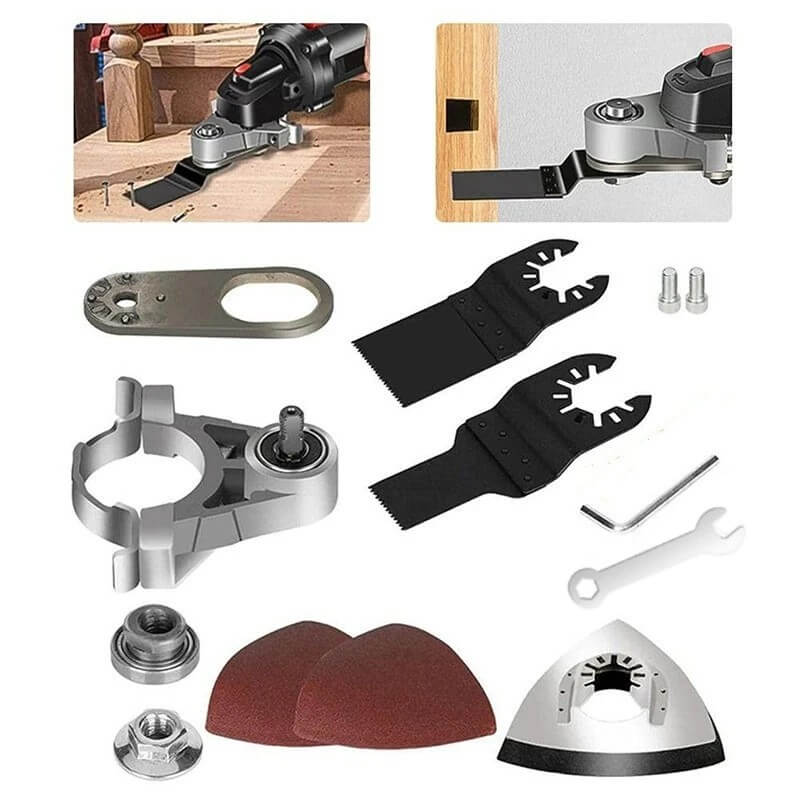 🔥2024 Hot Sale🎁🎁Angle Grinder Converter Set, Angle Grinder Converter Universal Head Adapter, Carbon Steel Angle Grinder to Multi-Tool Converter🔥🔥In stock and ready to ship in seconds🚚