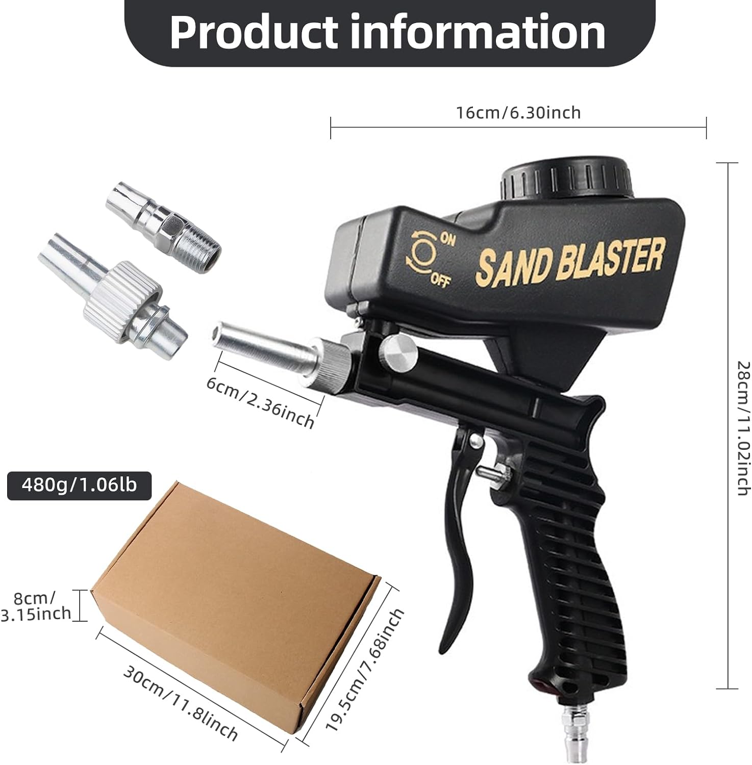 🔥Summer Hot Sale Promotion-49% OFF✨-Portable Pneumatic Sandblasting Gun