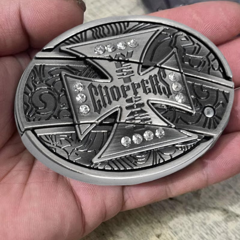 Fashion Punk Men's Genuine Leather Belt With Knife