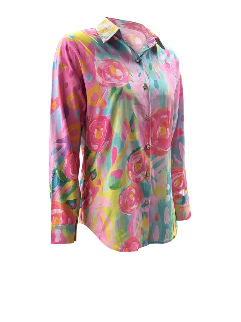 🌸Vintage Floral Casual Collar Shirt👚