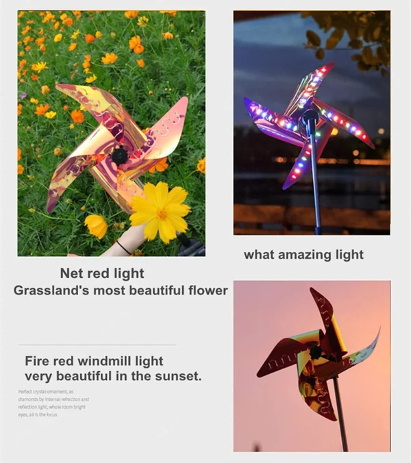 🏡Garden Solar Windmill Light-👍buy 2 get 1 free