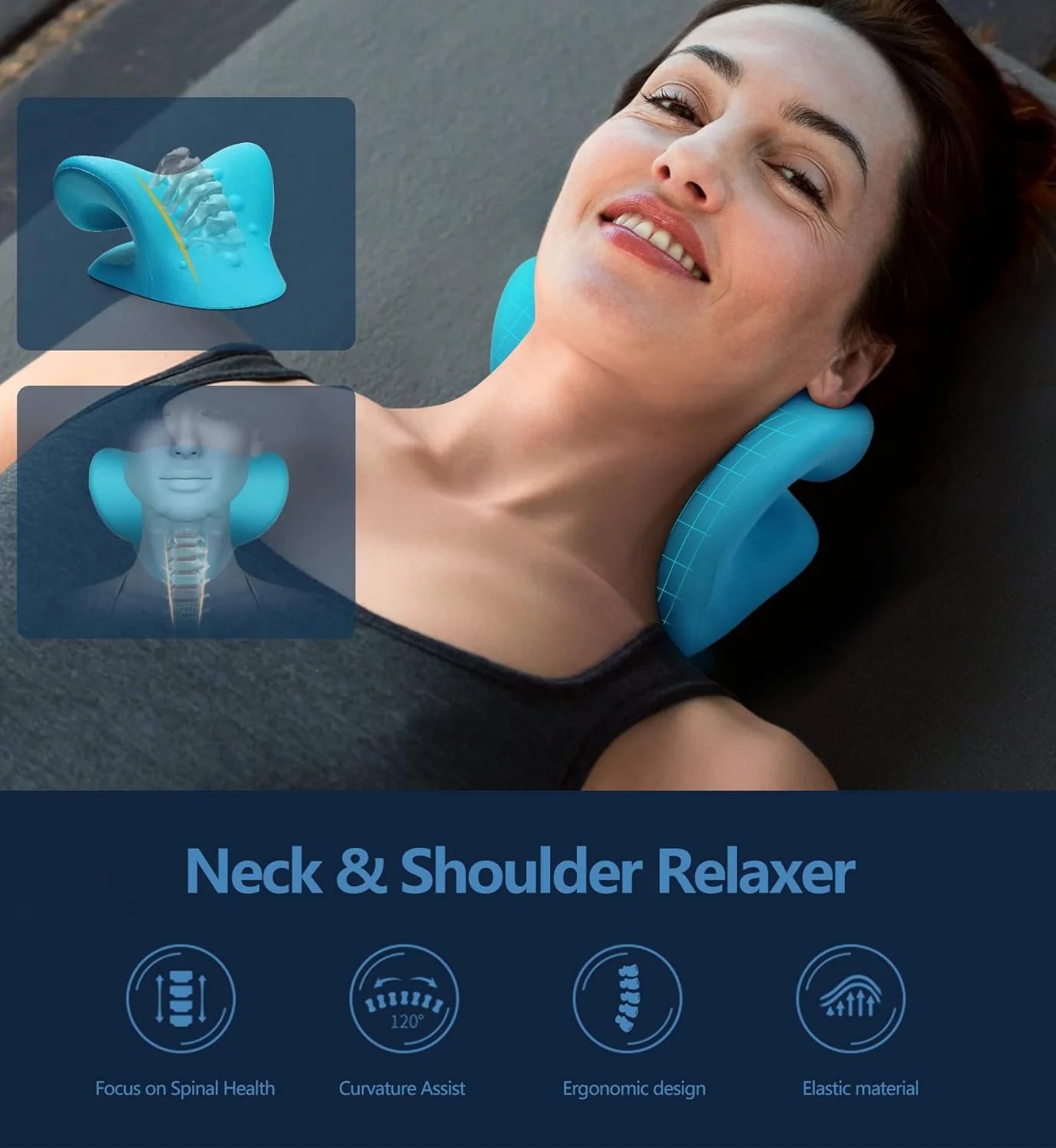 💆‍♀️Neck Cloud (Neck & Shoulder Stretcher) – Fast Relief & Muscle Release