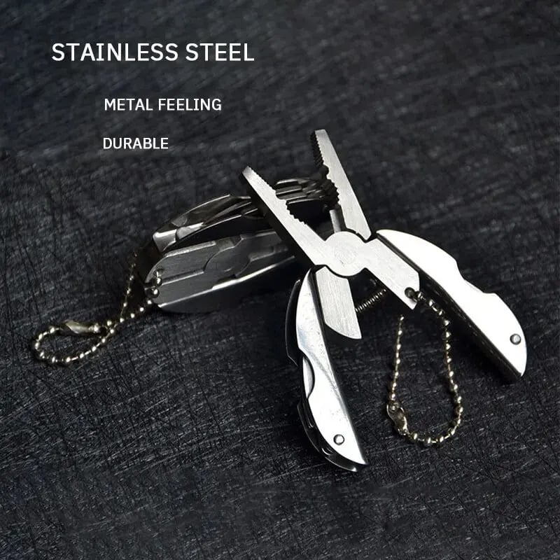 Stainless steel mini multi -function tool folding pliers camping survival