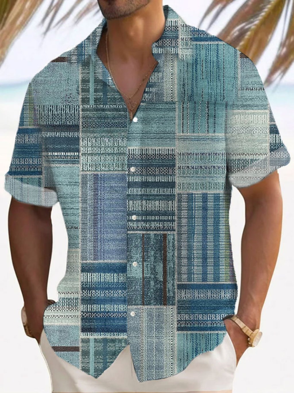 Men's Resort Style Print Shirt