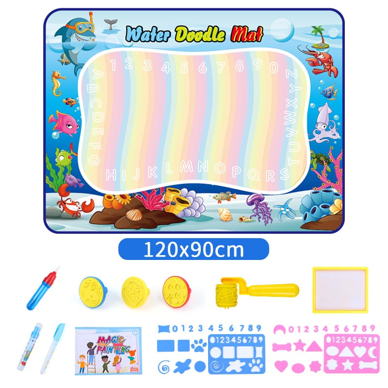 🎁Water Doodle Mat ,Aqua Painting Drawing Mat Mess Free Learning Toy Mat