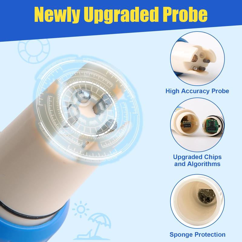 ✨🔥7-in-1 Digital Pool Salt & pH Tester