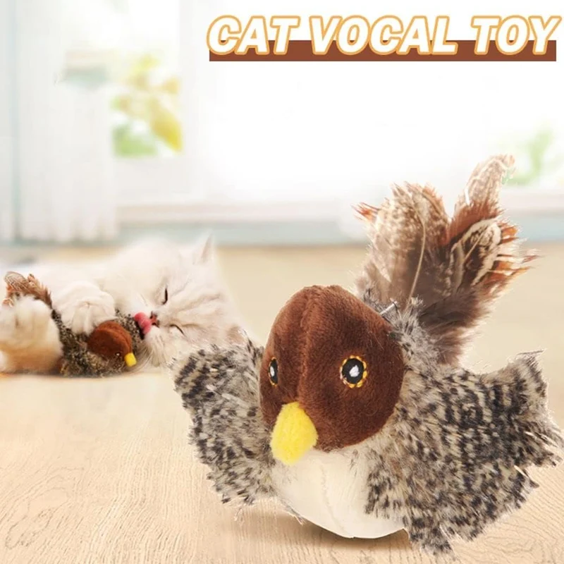 😻Pet Supplies Sale-47%🐾Interactive Chirping Bird Cat Toy