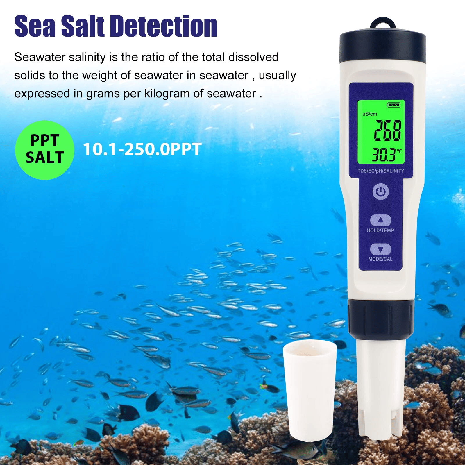 ✨🔥7-in-1 Digital Pool Salt & pH Tester