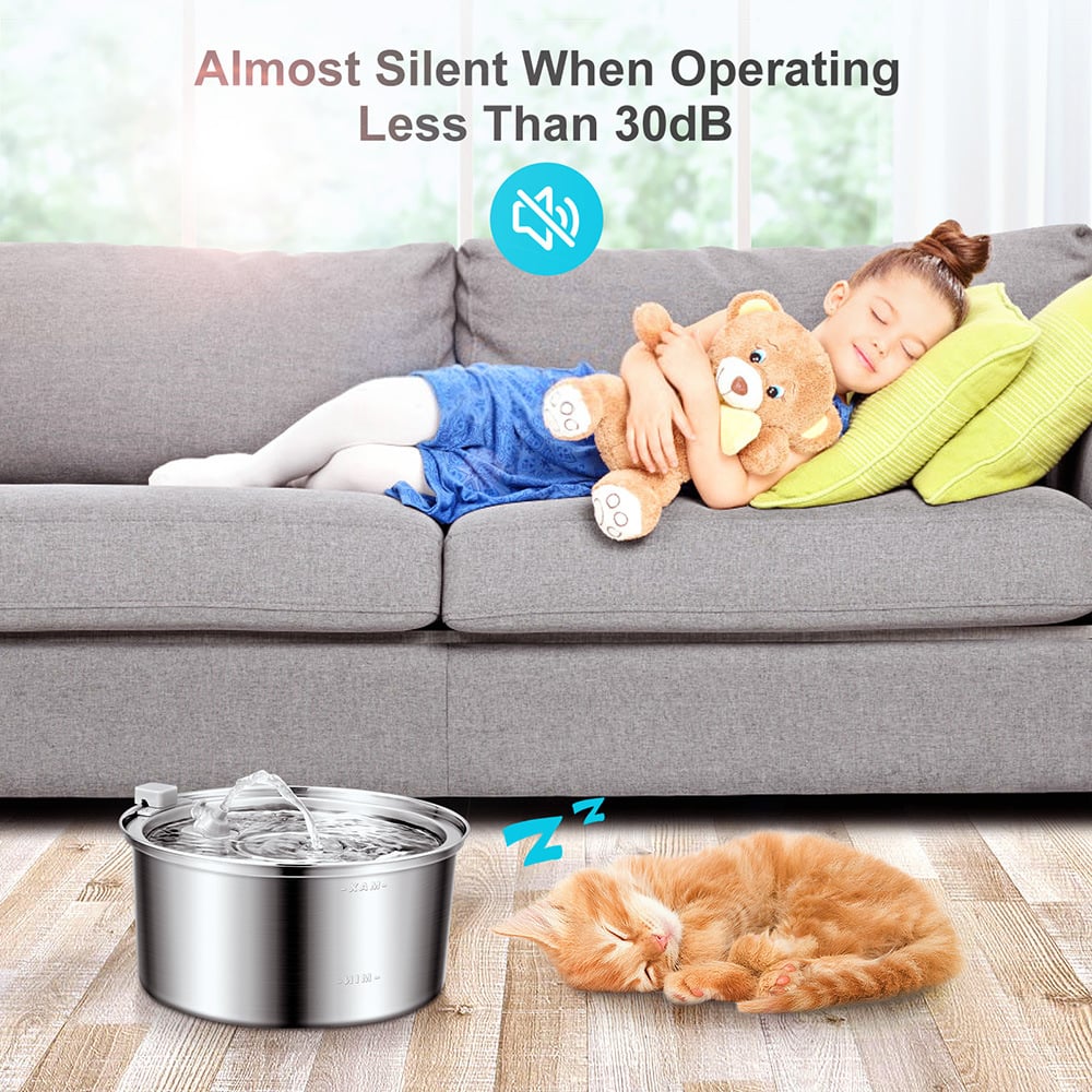 Stainless Steel Cat Water Fountain