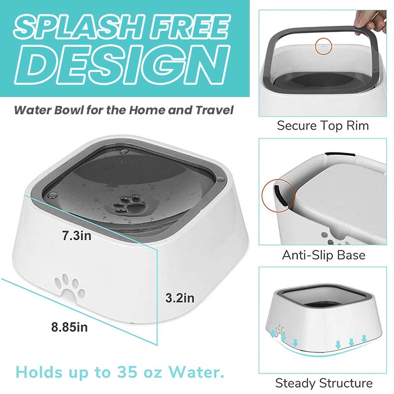 🐾No-Spill Pet Water Bowl