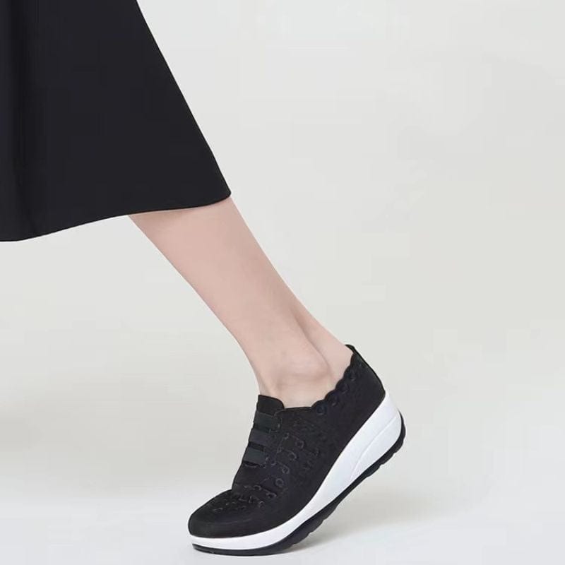 Women Orthopedic Shoes Comfy Elastic Mesh Round Toe Slip On