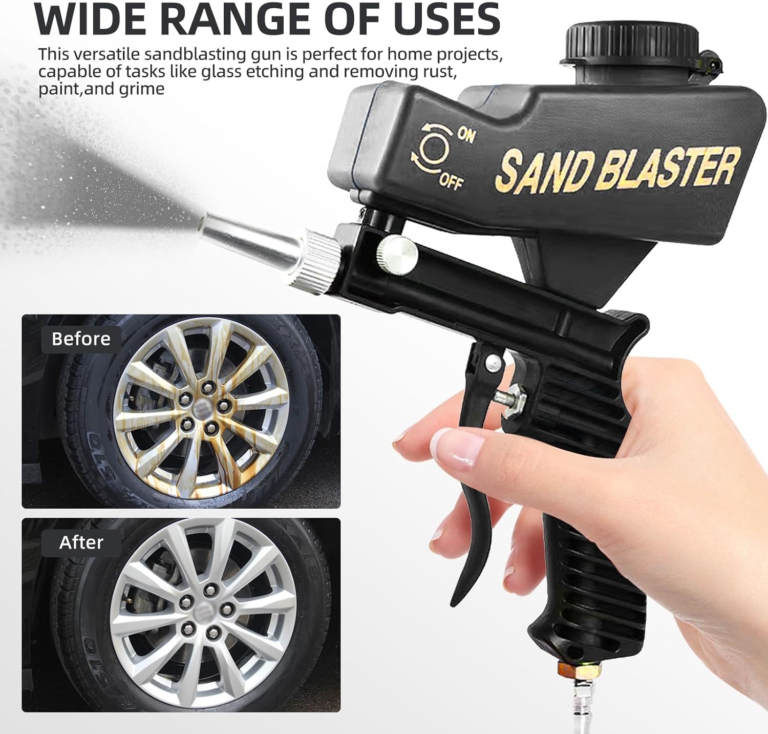 🔥Summer Hot Sale Promotion-49% OFF✨-Portable Pneumatic Sandblasting Gun