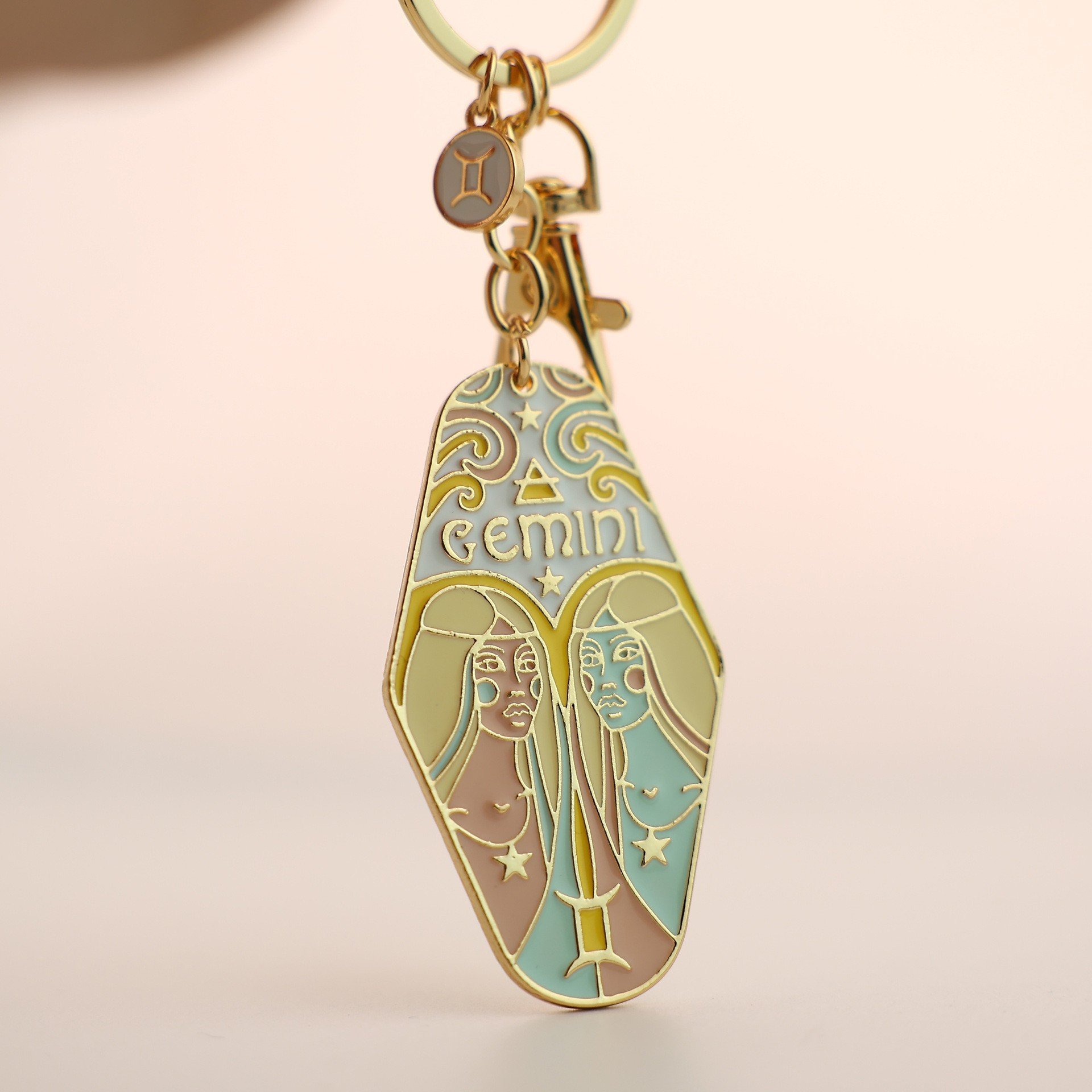 🔮✨Vintage Illustrated Zodiac Keychain