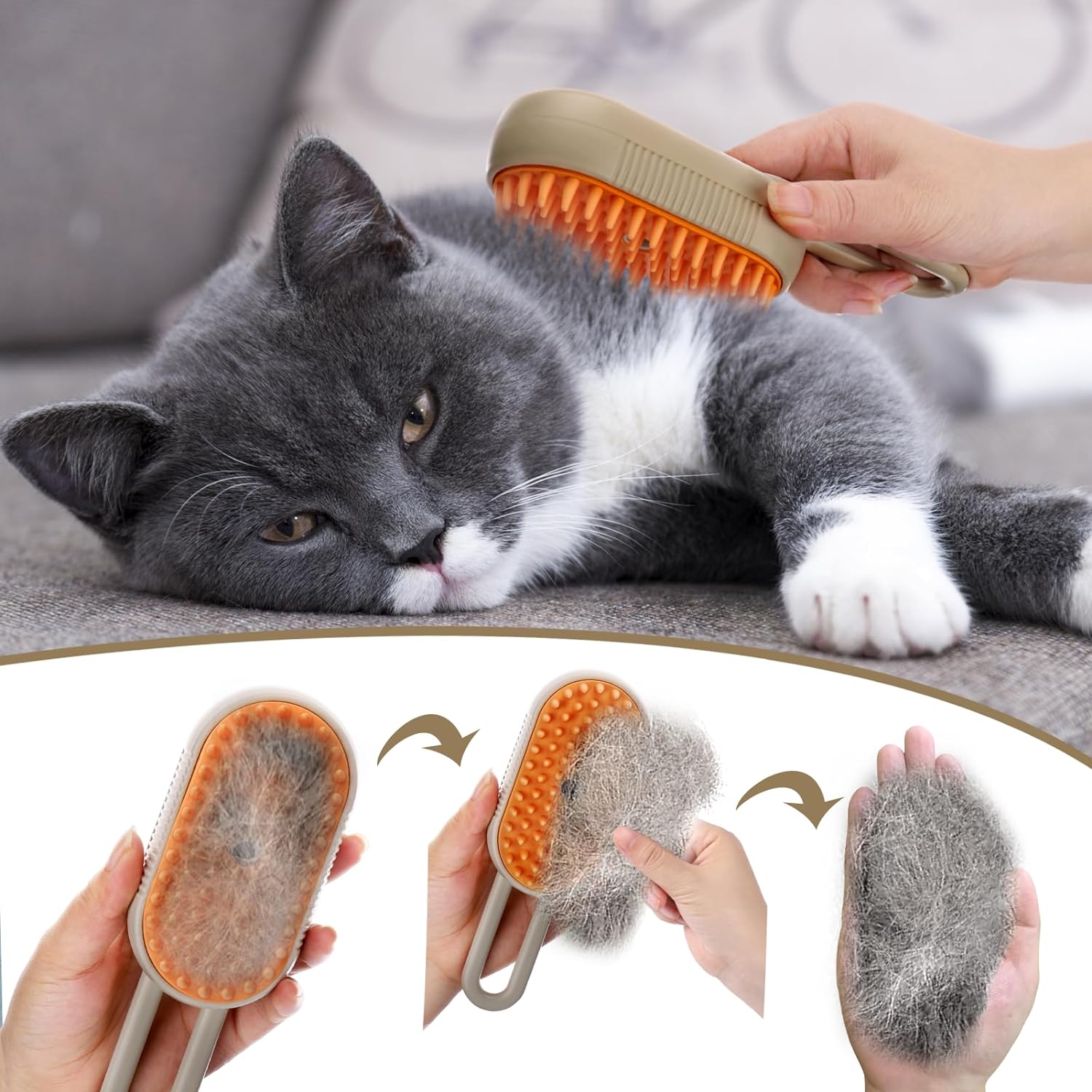 🔥🔥Last Day Low Price in History--Electric Refreshing Mist Pet Grooming Comb-❤️❤️Buy 2 Get 2 FREE & FREE SHIPPING