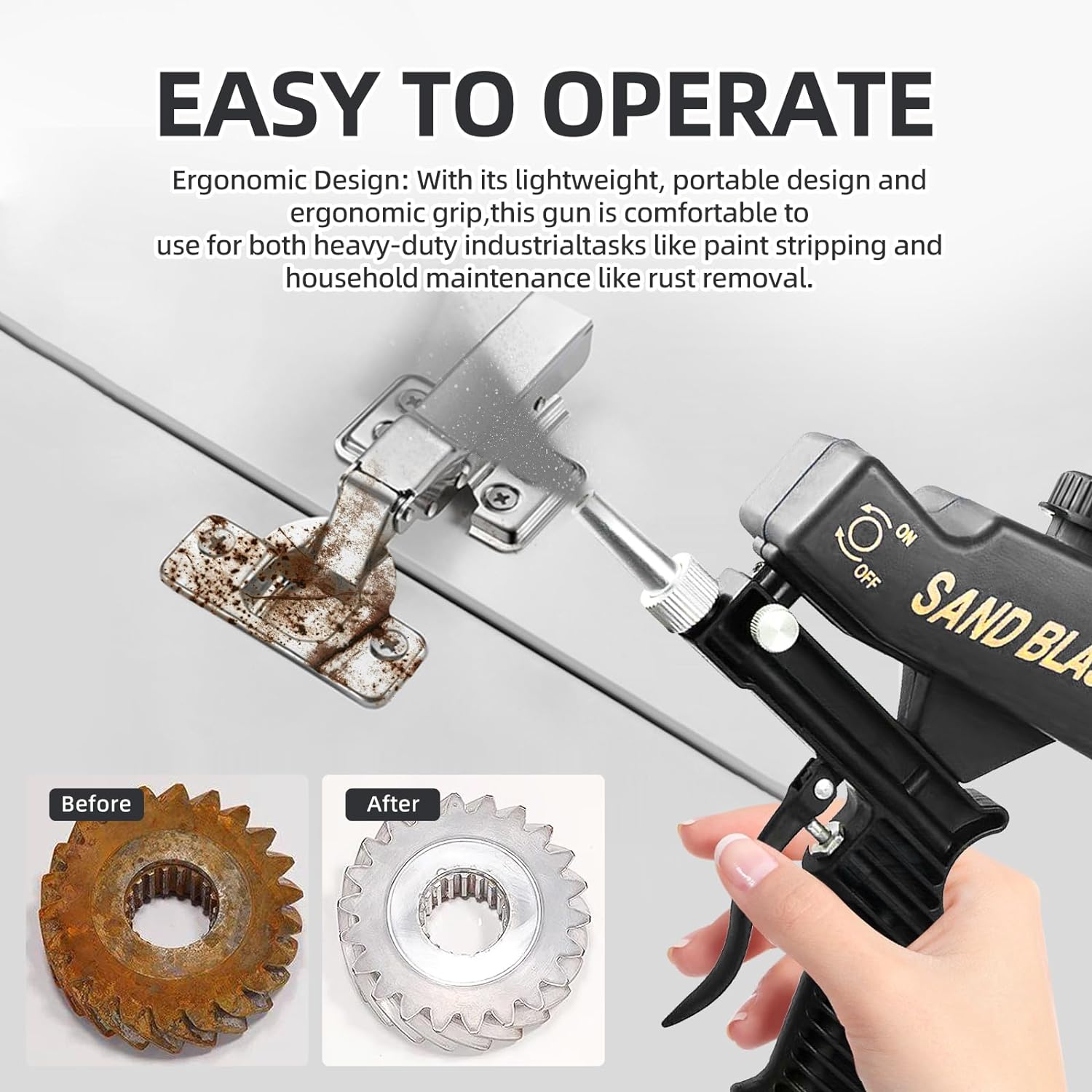 🔥Summer Hot Sale Promotion-49% OFF✨-Portable Pneumatic Sandblasting Gun