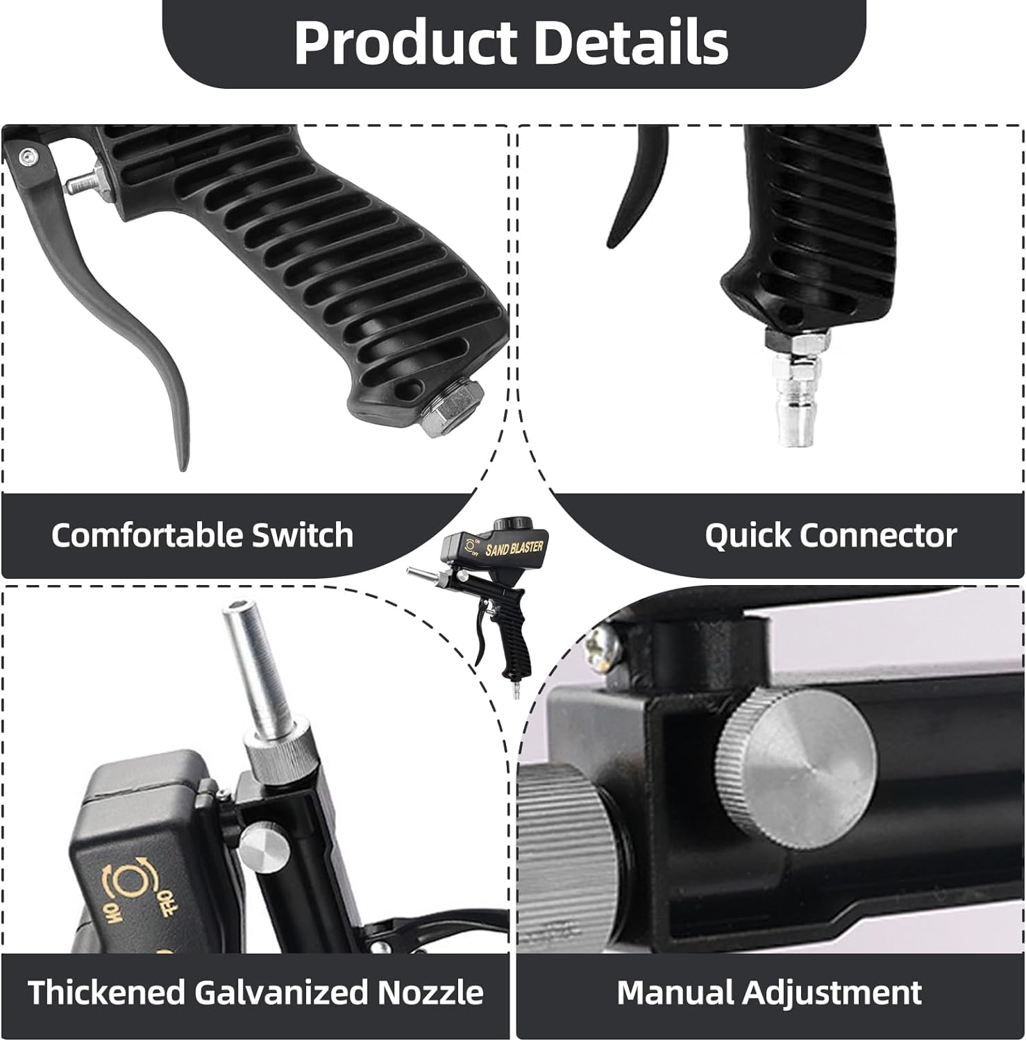 🔥Summer Hot Sale Promotion-49% OFF✨-Portable Pneumatic Sandblasting Gun