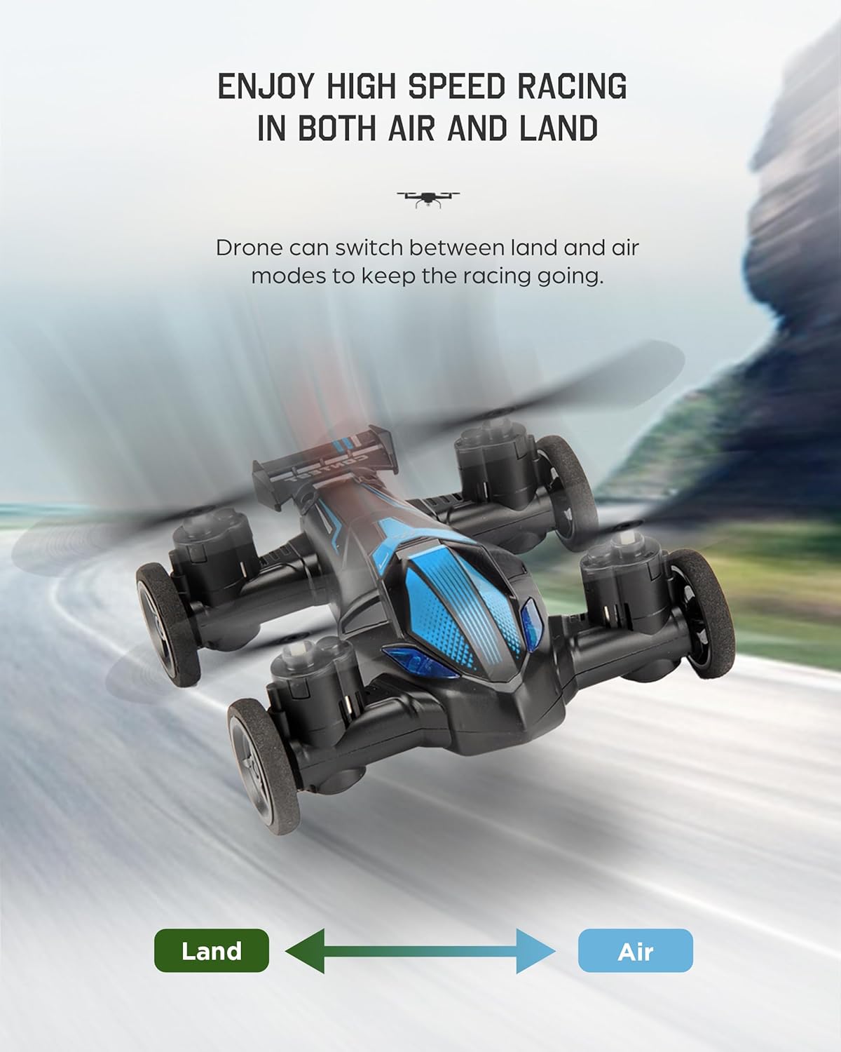4DRC V11 Remote Control Flying Car Air-ground Dual Mode Toys