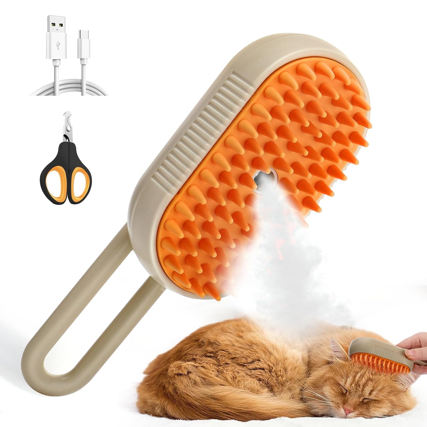 🔥🔥Last Day Low Price in History--Electric Refreshing Mist Pet Grooming Comb-❤️❤️Buy 2 Get 2 FREE & FREE SHIPPING