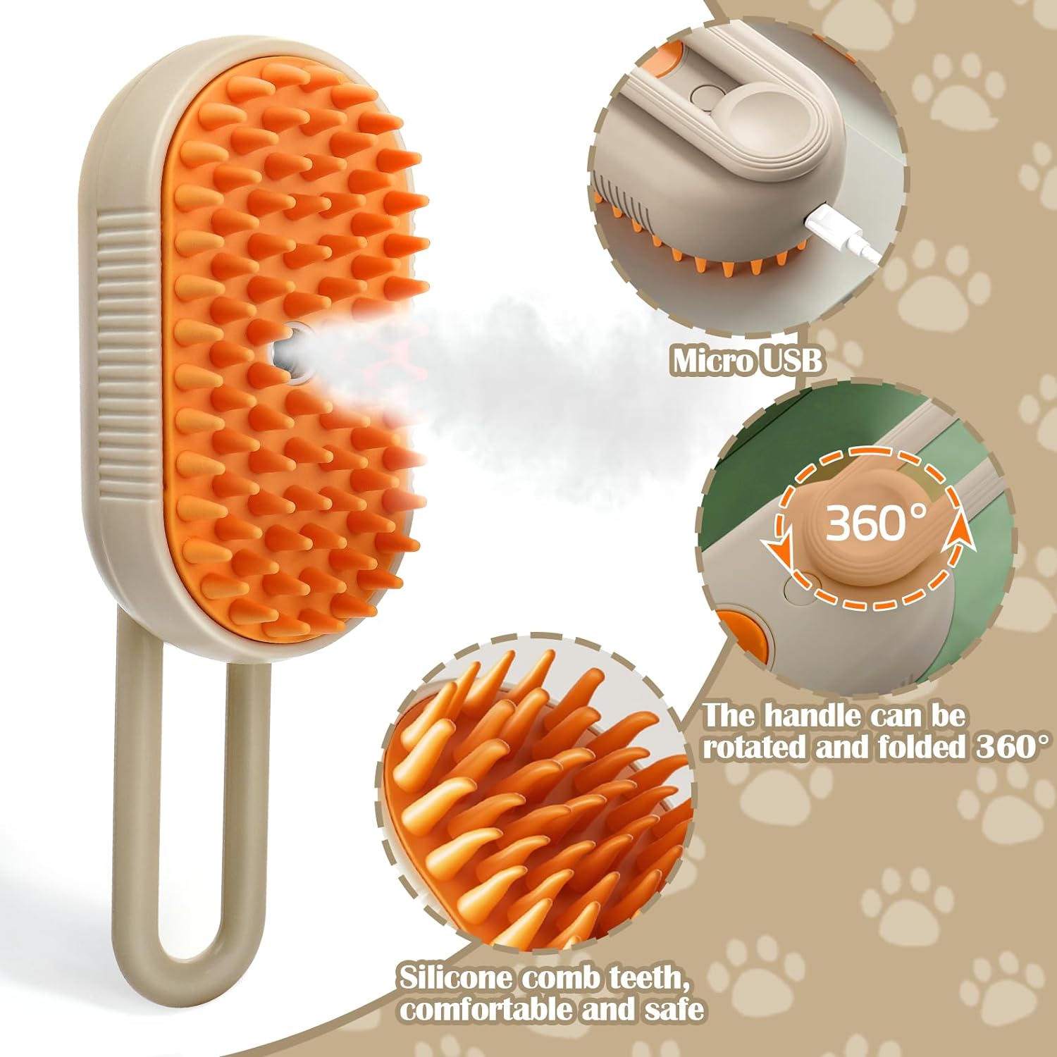 🔥🔥Last Day Low Price in History--Electric Refreshing Mist Pet Grooming Comb-❤️❤️Buy 2 Get 2 FREE & FREE SHIPPING