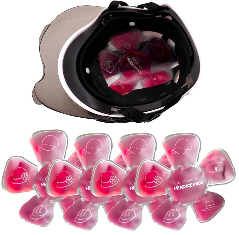 🔥LAST DAY 50% OFF - Head Ice Pack for Migraine & Sinus Relief – Hot & Cold Therapy Gel Pads (4 Count)