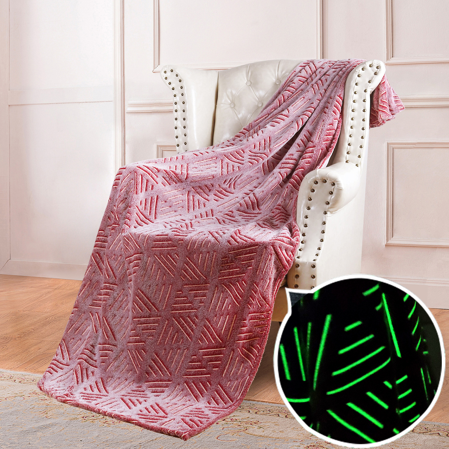 😊Double sided flannel luminous blanket-🔥Buy 2 Save 15%