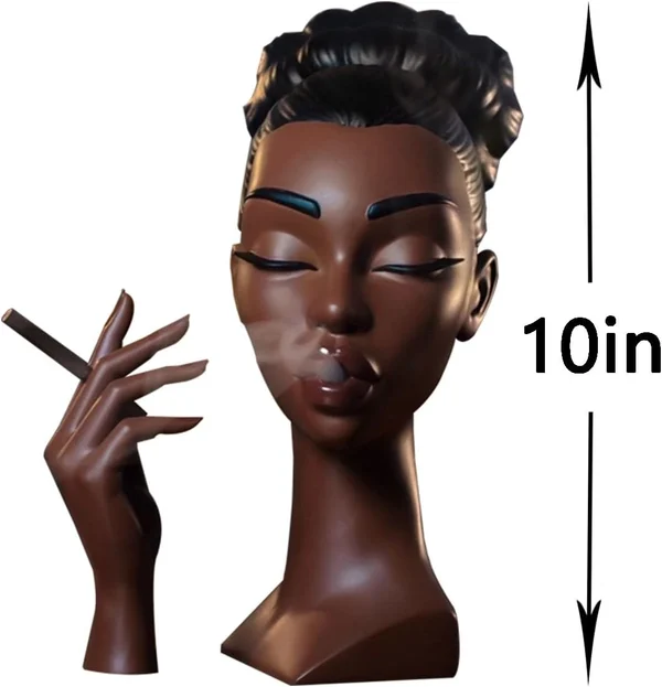 Head Incense Burner Black Woman