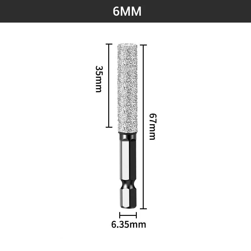 Hex Shank Brazed Hole Opener for Drilling and Grinding
