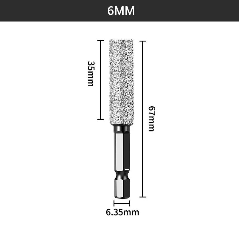 Hex Shank Brazed Hole Opener for Drilling and Grinding