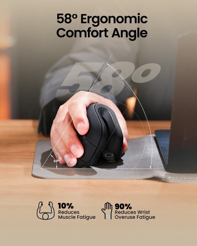 ✨LAST DAY ONLY 49% OFF🔥 Ergonomic Vertical Mouse