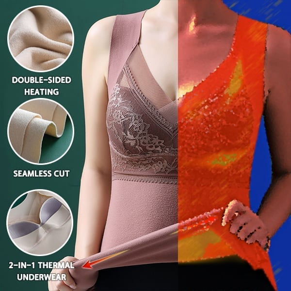 🎉Buy1 Get 1 free ⚡2-in-1 Built-in Bra Thermal Underwear