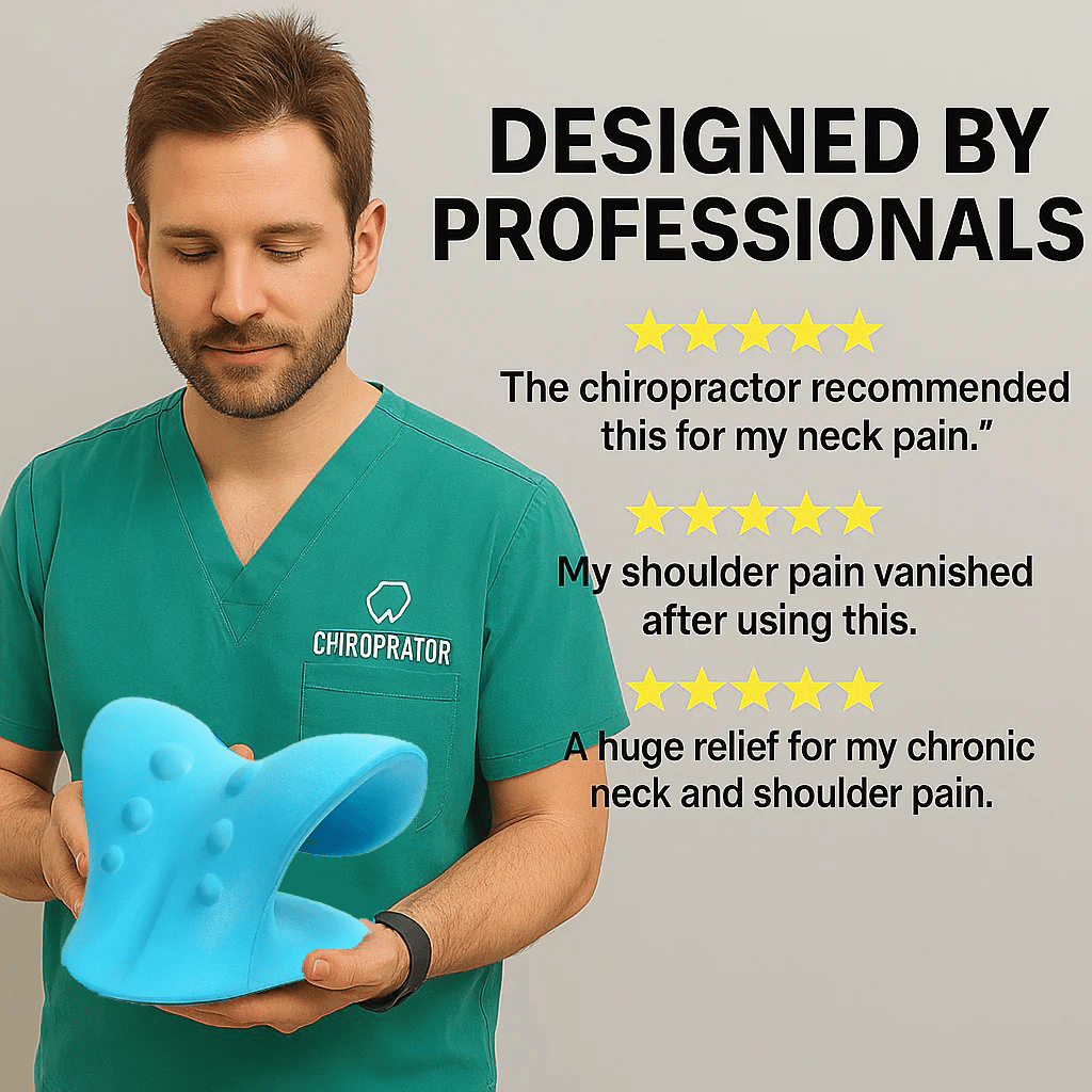 💆‍♀️Neck Cloud (Neck & Shoulder Stretcher) – Fast Relief & Muscle Release