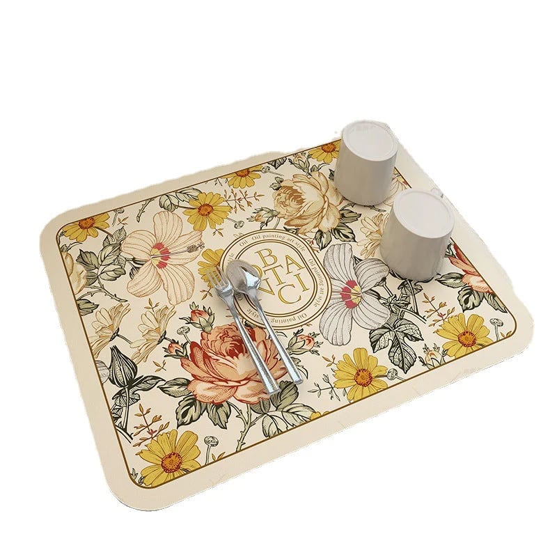 Kitchen worktop drying mat