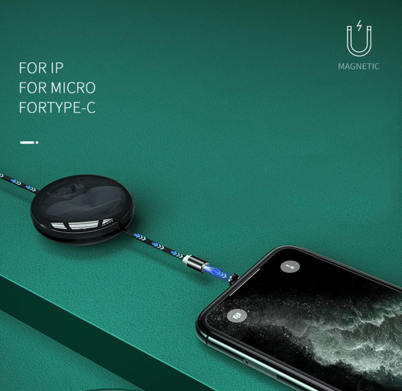 ⚡3 in 1 Retractable Magnetic Fast Charging Cable⚡