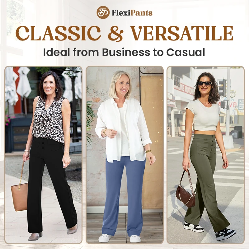 FlexPants - Women's Casual High Waist Stretch Pants