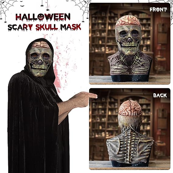 The Latest Halloween Skeleton Biochemical Mask For 2023 - 49%OFF Early-Halloween Flash Sale❗❗