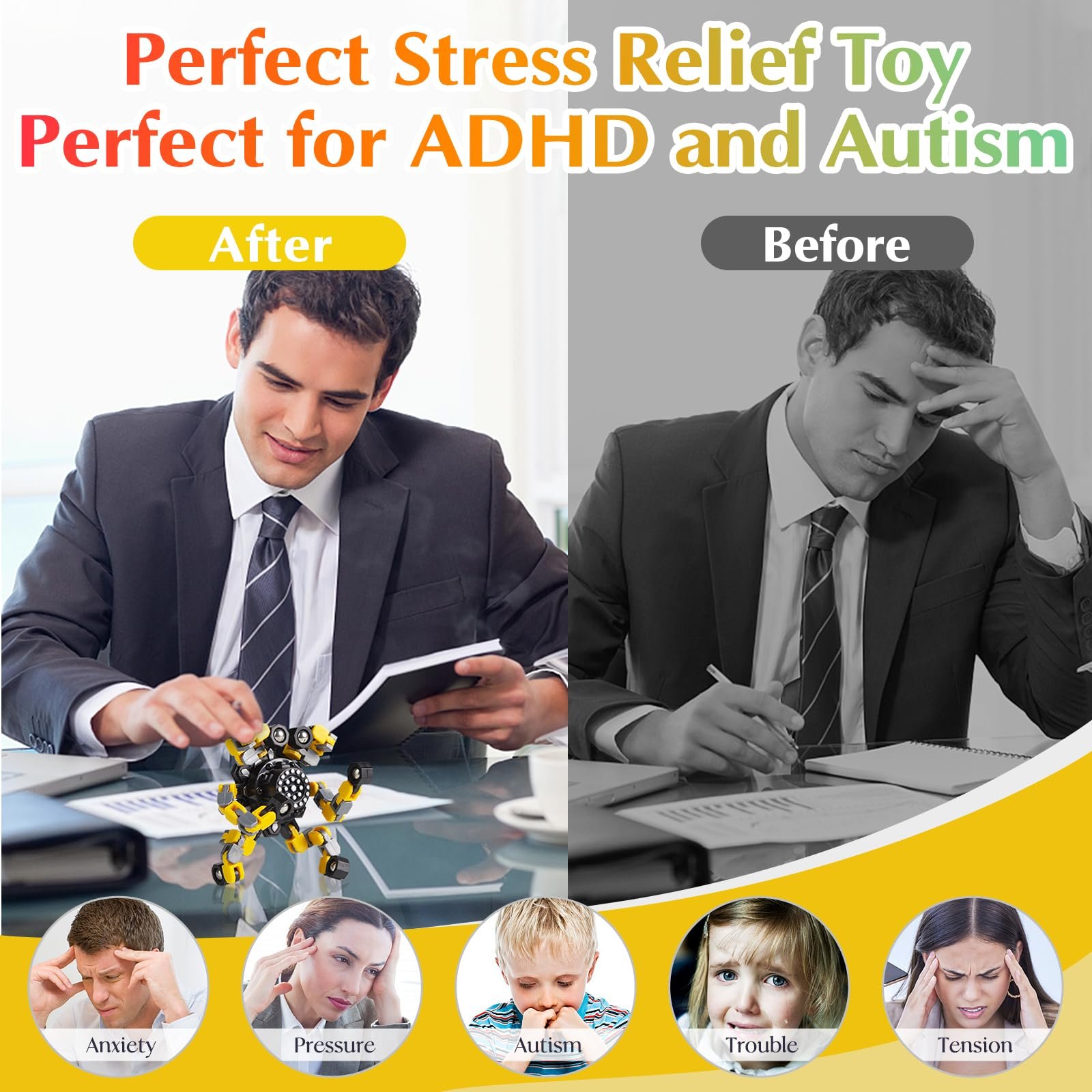 Transformable Fidget Spinner