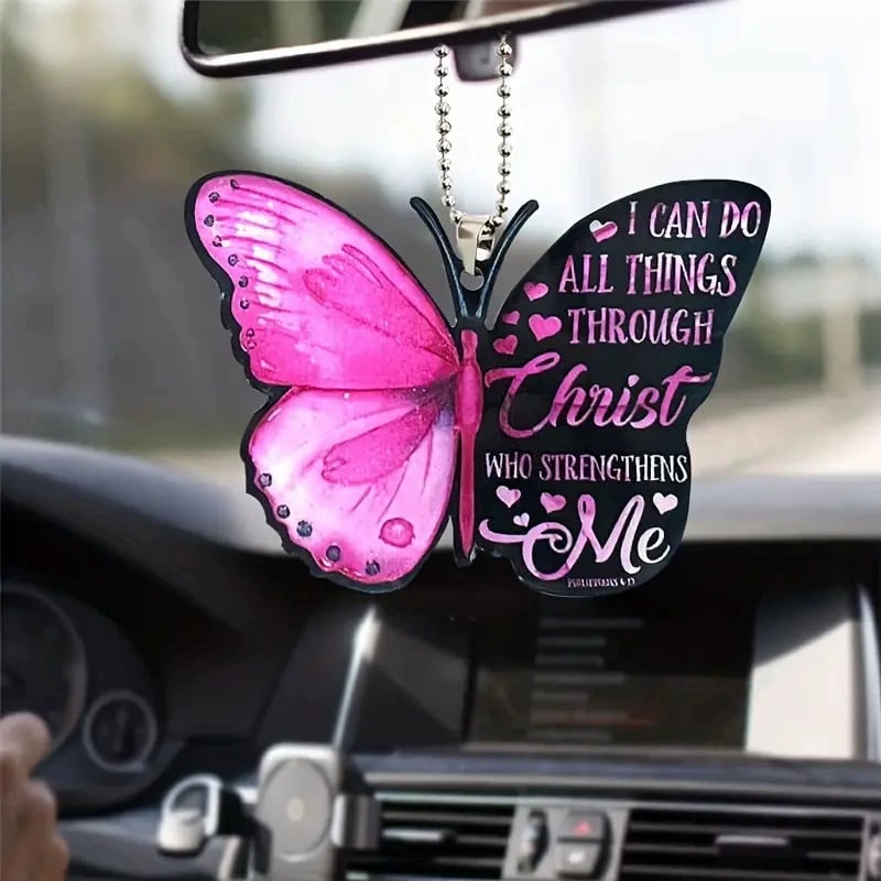 🦋Crystal Butterfly Acrylic Pendant