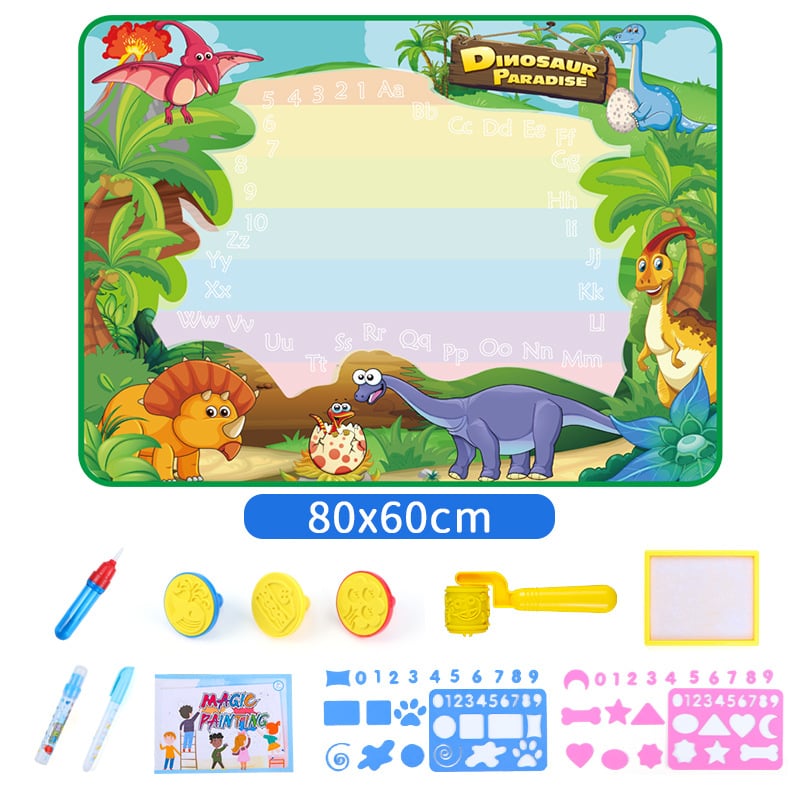 🎁Water Doodle Mat ,Aqua Painting Drawing Mat Mess Free Learning Toy Mat