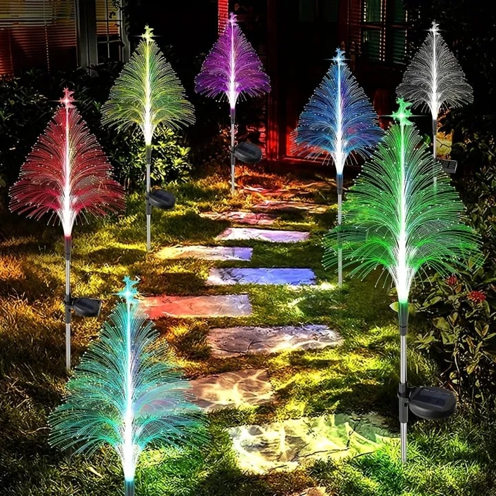 🔥Christmas Promotion 49% off - 🎄7 Color Changing Solar Christmas Trees Lights🎄