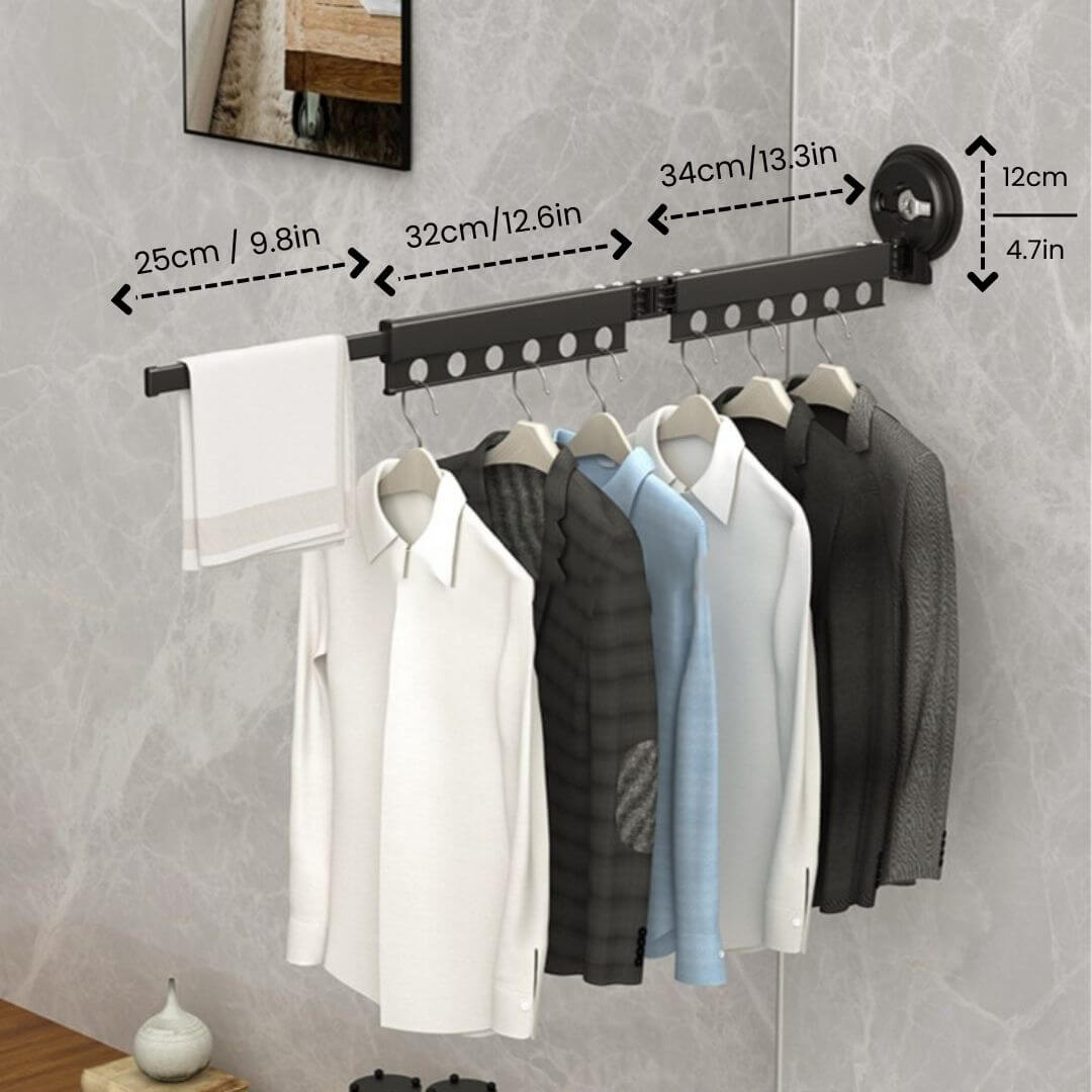 Extendable rack for drying clothes