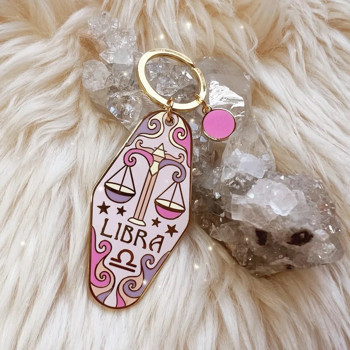 🔮✨Vintage Illustrated Zodiac Keychain